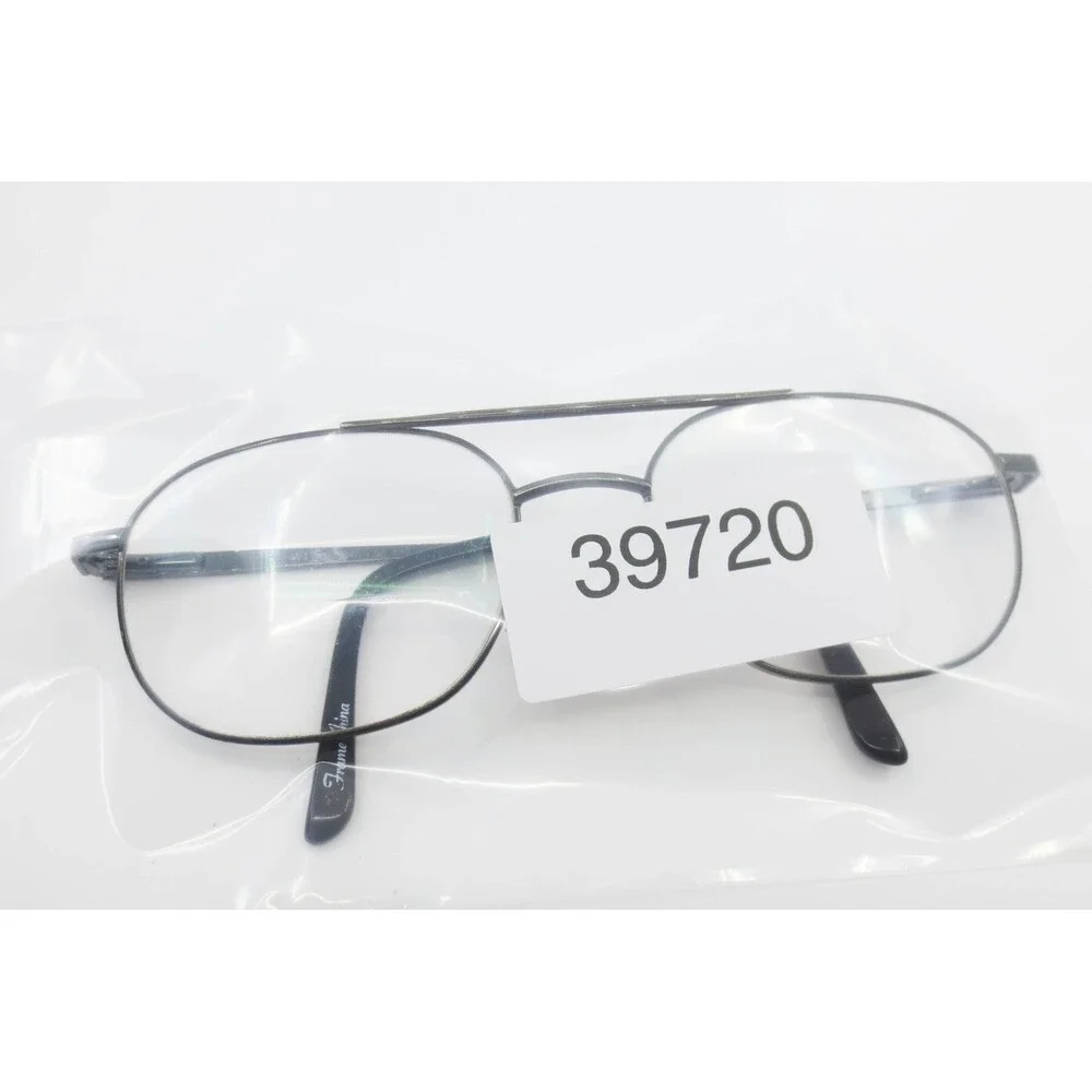 Wrangler Aviator Eyeglasses Gunmetal Double Bridge Metal Frames W129 GUN 57-19